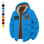 The Florida Elite Winter Fleece Jacket, High-Density Comfort Fleece HVN1449FG - cyan