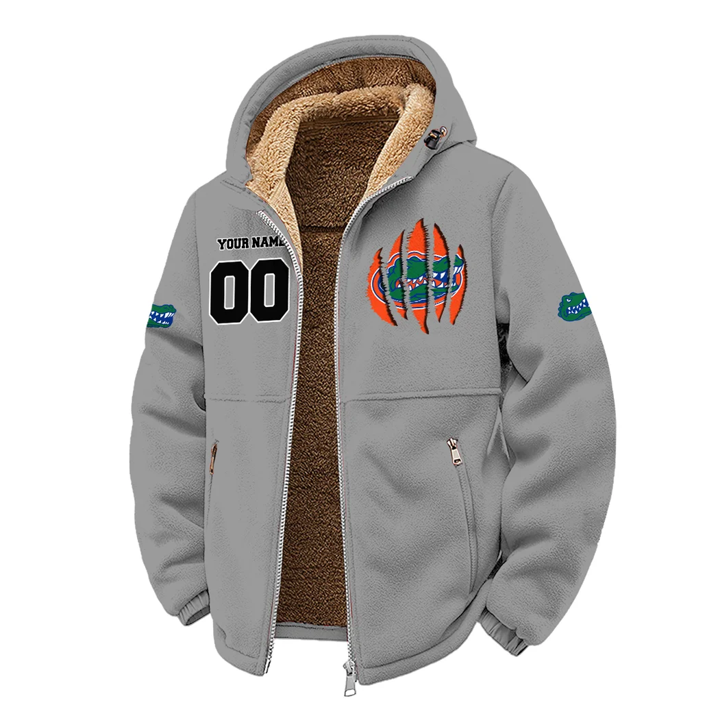 The Florida Elite Winter Fleece Jacket, High-Density Comfort Fleece HVN1449FG - Grey - Image 2