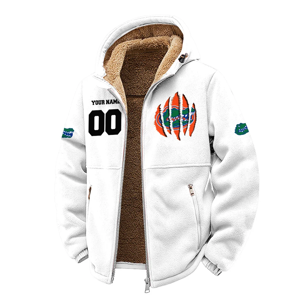 The Florida Elite Winter Fleece Jacket, High-Density Comfort Fleece HVN1449FG - White - Image 2