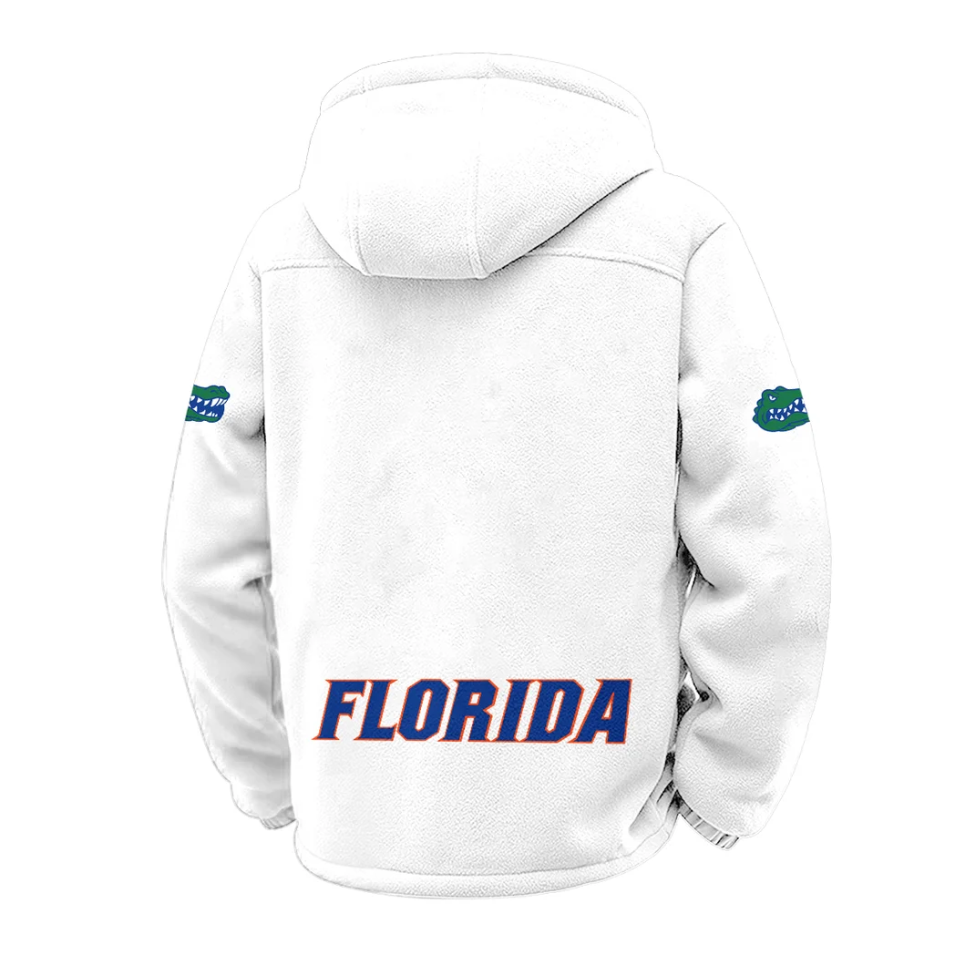 The Florida Elite Winter Fleece Jacket, High-Density Comfort Fleece HVN1449FG - White - Image 3
