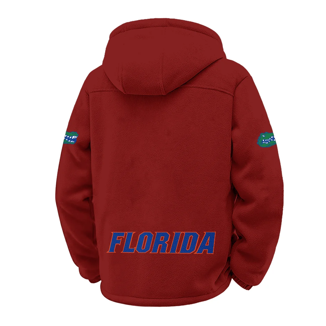 The Florida Elite Winter Fleece Jacket, High-Density Comfort Fleece HVN1449FG - Wine - Image 3
