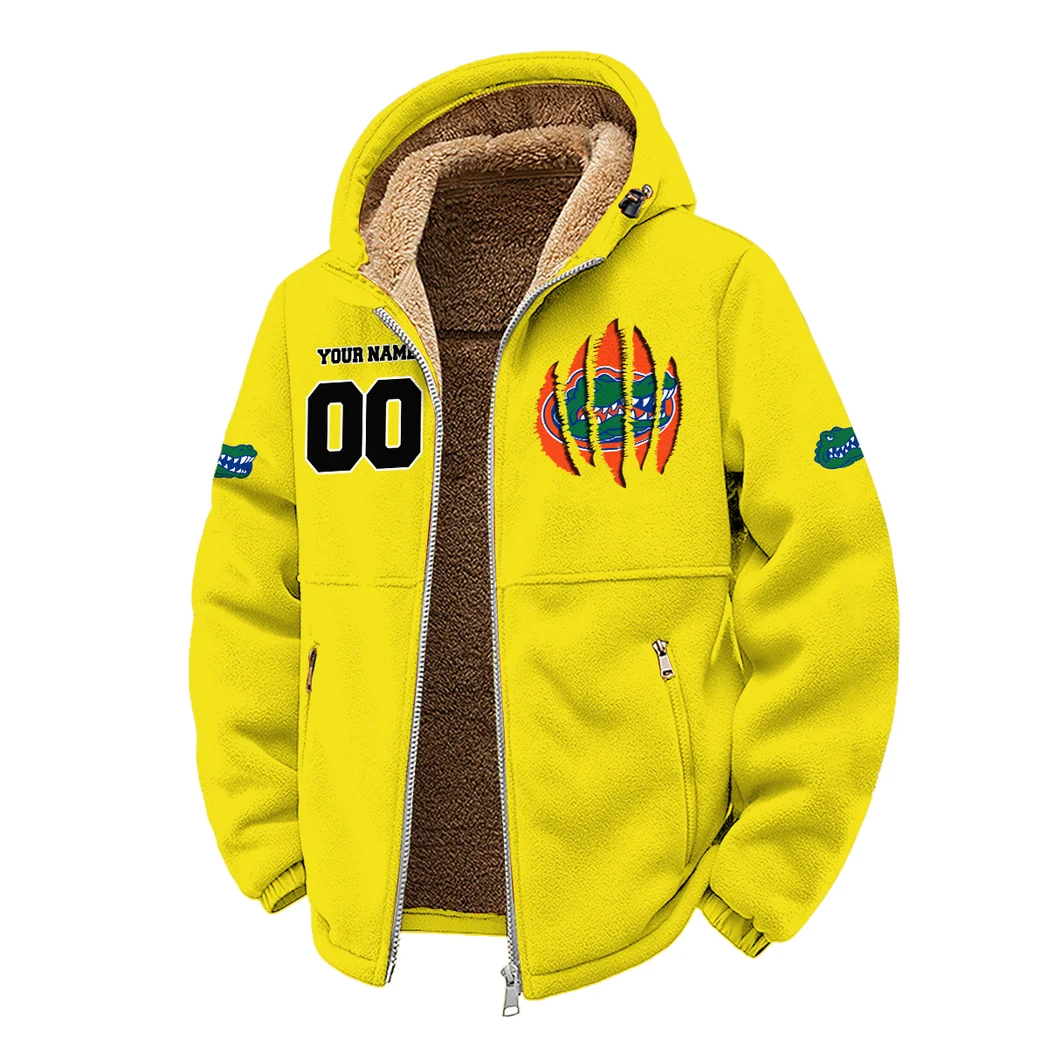 The Florida Elite Winter Fleece Jacket, High-Density Comfort Fleece HVN1449FG - Yellow - Image 2