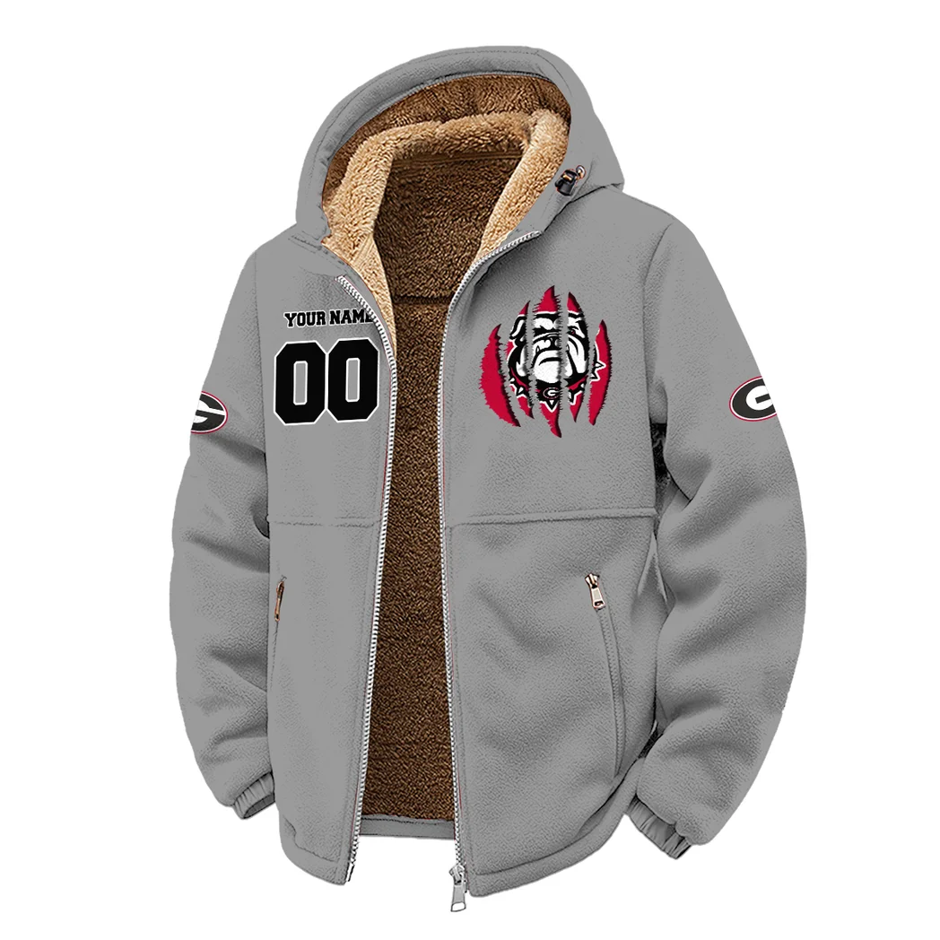 The Georgia Elite Winter Fleece Jacket, Breathable Winter Comfort HVN1449GB - Grey - Image 2