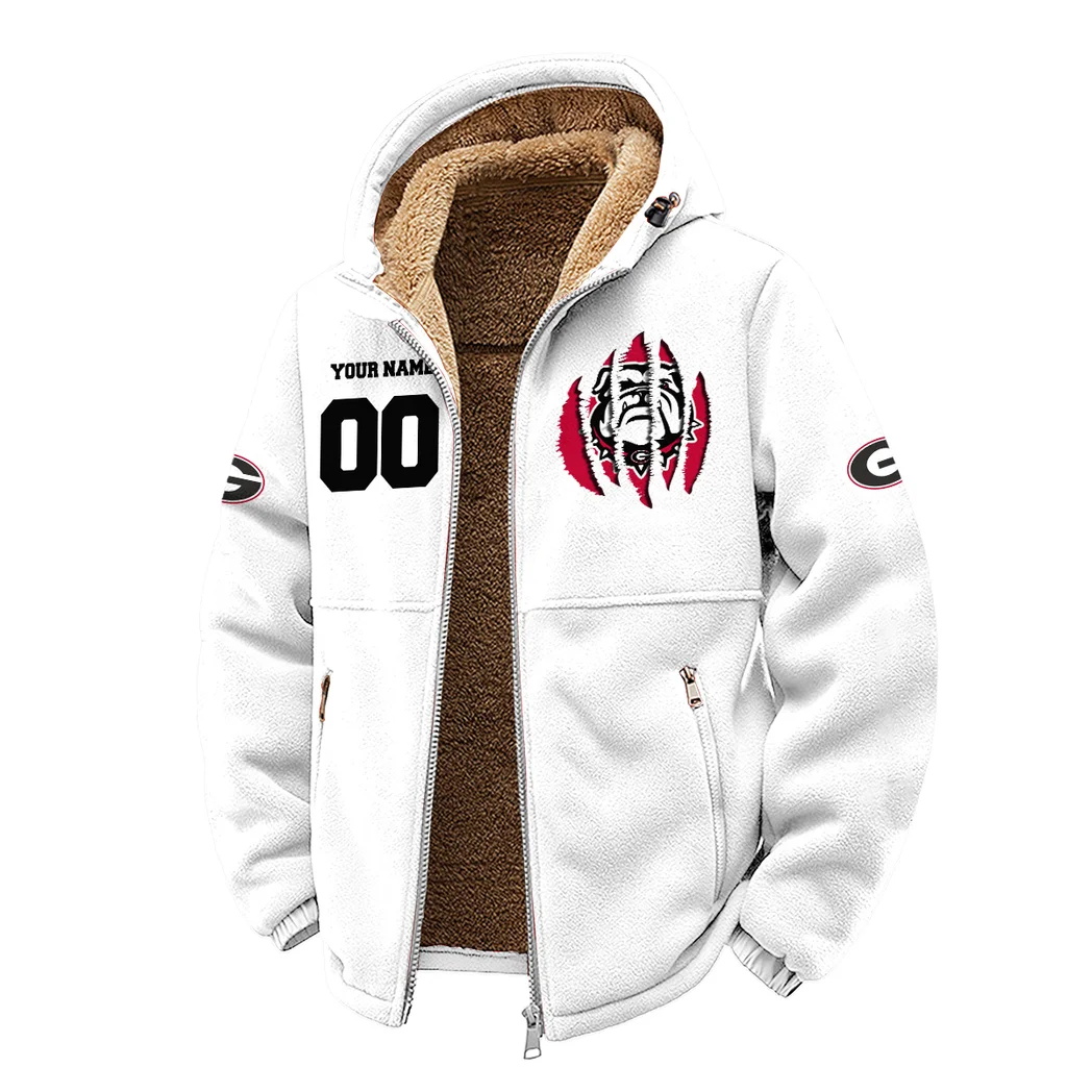 The Georgia Elite Winter Fleece Jacket, Breathable Winter Comfort HVN1449GB - White - Image 2