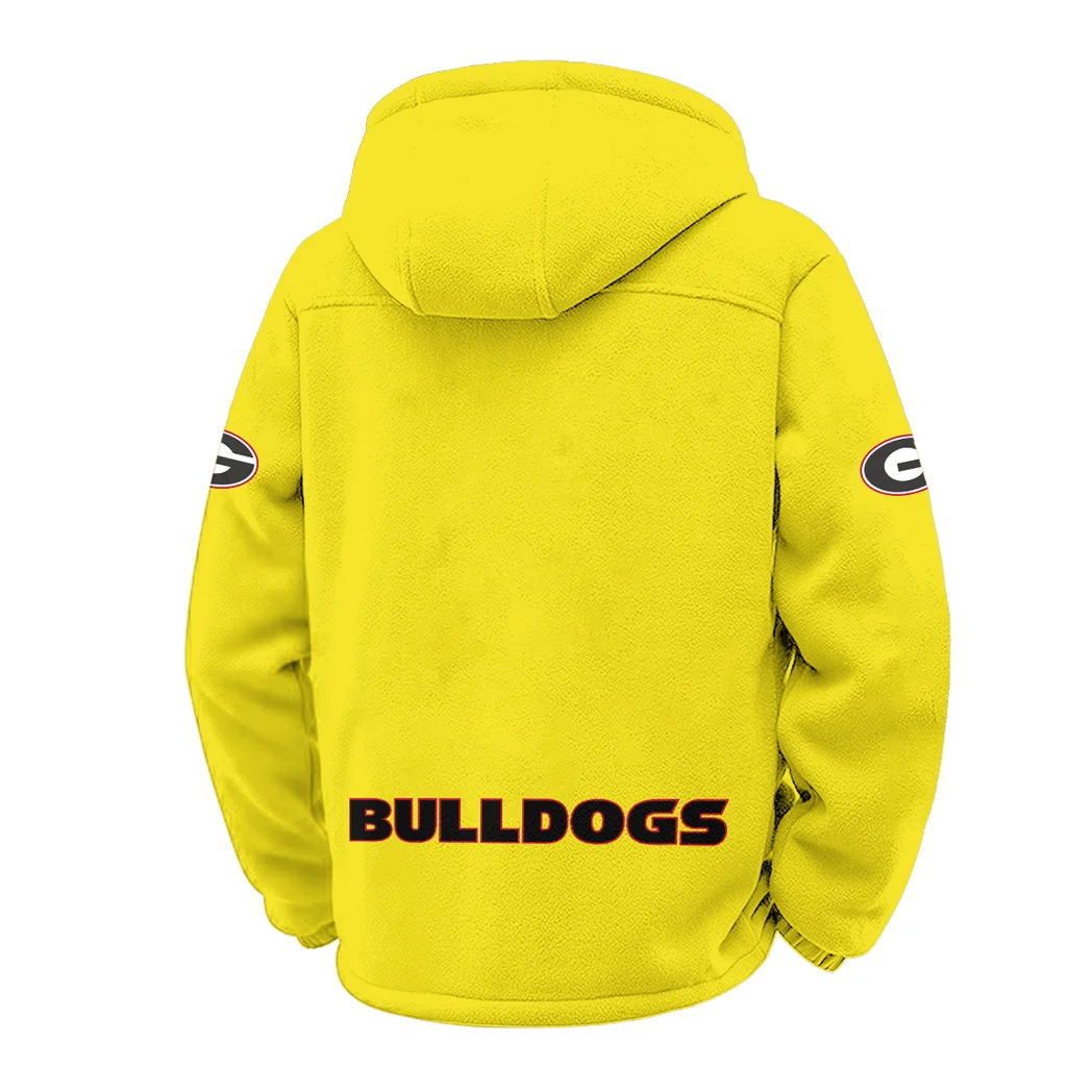 The Georgia Elite Winter Fleece Jacket, Breathable Winter Comfort HVN1449GB - Yellow - Image 3