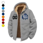 Spokane's Finest Winter Fleece Jacket, Premium Fleece Barrier HVN1449GO - Grey