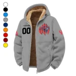 Space City Coogs Winter Fleece Jacket, Thermal Winter Fleece HVN1449HC - Grey