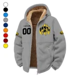 The Iowa Wave Winter Fleece Jacket, Sub-Zero Fleece Jacket HVN1449IO - Grey