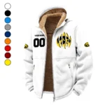 The Iowa Wave Winter Fleece Jacket, Sub-Zero Fleece Jacket HVN1449IO - White
