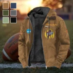 Cardinal and Gold Flannel Hoodie, Fan Squad Flannel Hoodie HVN1449IS - Camel