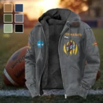 Cardinal and Gold Flannel Hoodie, Fan Squad Flannel Hoodie HVN1449IS - Gray