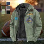 The JMU Spirit Flannel Hoodie, Everyday Supporter Hooded Flannel HVN1449JM - Light Green