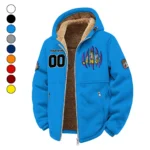 The JMU Spirit Winter Fleece Jacket, Polar Climate Fleece HVN1449JM - cyan
