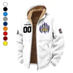 The JMU Spirit Winter Fleece Jacket, Polar Climate Fleece HVN1449JM - White