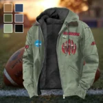 The Gamecock Pride Flannel Hoodie, Team Spirit Flannel Hoodie HVN1449JS - Light Green