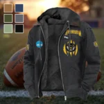 The Owl Nation Flannel Hoodie, Warm Fan Flannel Hoodie HVN1449KS - Black