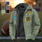 The Owl Nation Flannel Hoodie, Warm Fan Flannel Hoodie HVN1449KS - Light Green