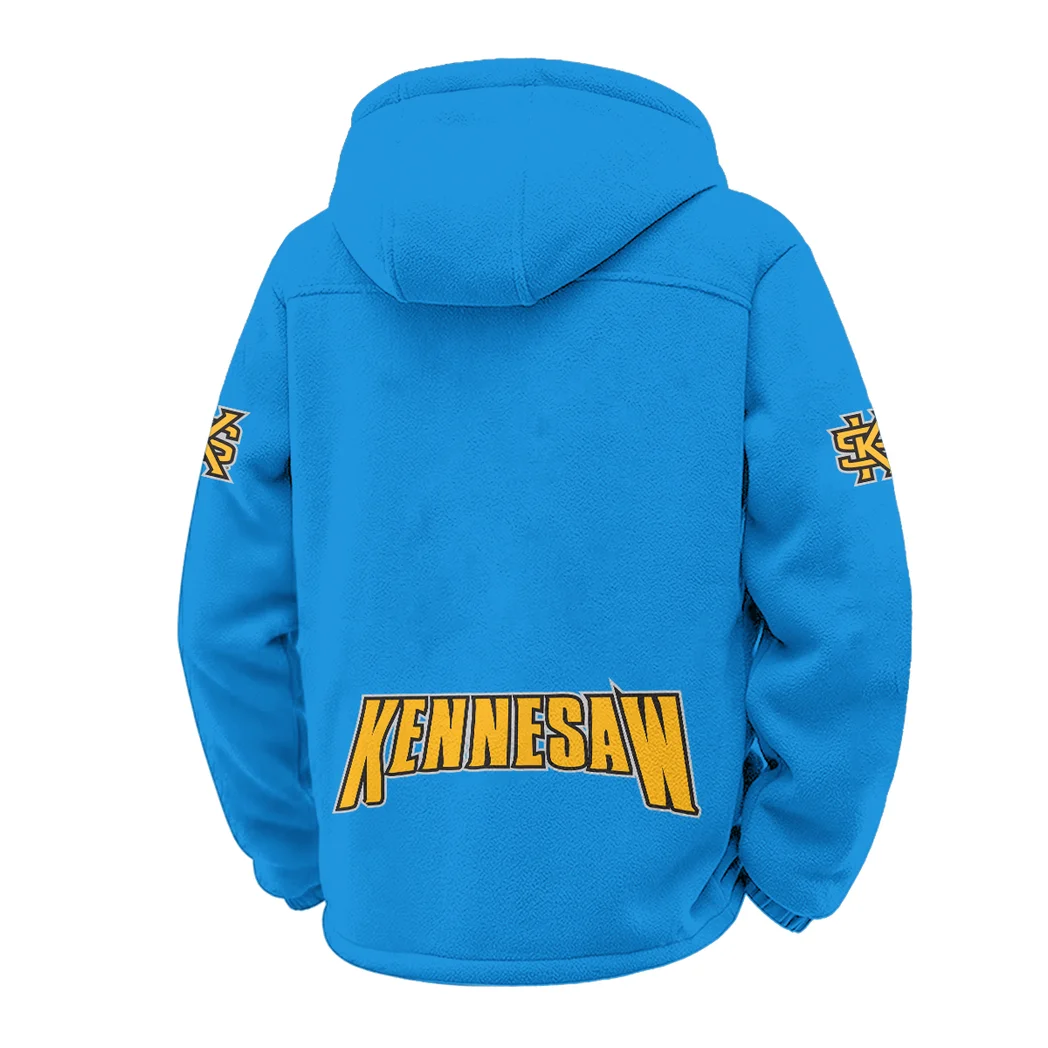 The Owl Nation Winter Fleece Jacket, Heavy-Duty Cold Fleece HVN1449KS - cyan - Image 3