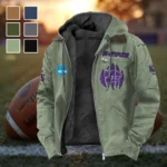 Purple Pride Flannel Hoodie, Cold Game Day Hoodie HVN1449KS - Light Green