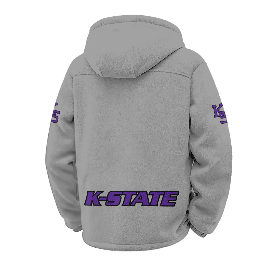 Purple Pride Winter Fleece Jacket, High-Performance Trail Jacket HVN1449KS - Grey - Image 3