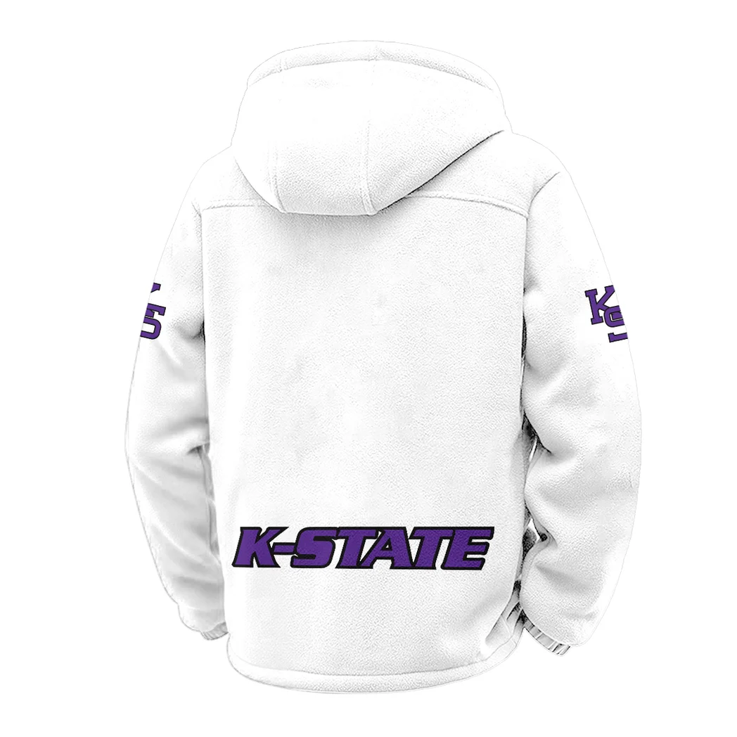 Purple Pride Winter Fleece Jacket, High-Performance Trail Jacket HVN1449KS - White - Image 3
