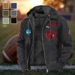 The Ville Flannel Hoodie, Athletic Lifestyle Fan Hoodie HVN1449LC - Black