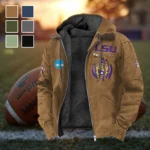 The LSU Spirit Flannel Hoodie, Classic Flannel Sport Hoodie HVN1449LS - Camel