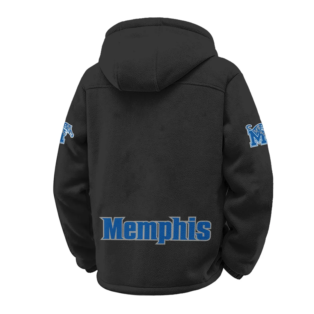 The Tiger Pride Winter Fleece Jacket, Luxe Microfleece Pullover HVN1449ME - Black - Image 3