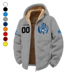 The Tiger Pride Winter Fleece Jacket, Luxe Microfleece Pullover HVN1449ME - Grey