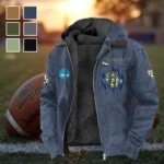 The Marquette Flannel Hoodie, All-Season Fan Hoodie HVN1449MG - Navy Blue