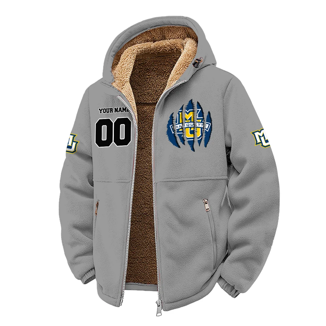 The Marquette Winter Fleece Jacket, Snow-Ready Active Fleece HVN1449MG - Grey - Image 2