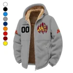 The Minnesota Pride Winter Fleece Jacket, All-Mountain Sport Jacket HVN1449MG - Grey