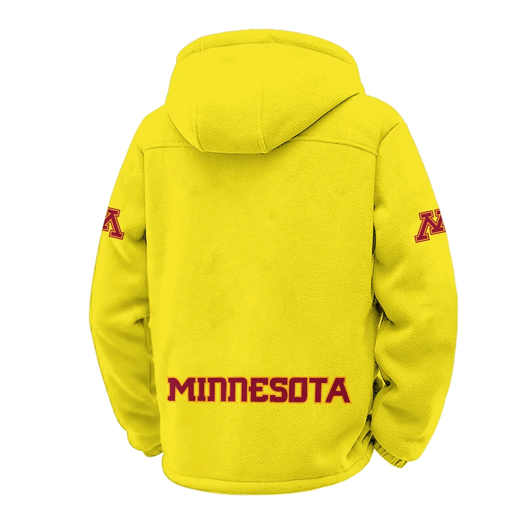 The Minnesota Pride Winter Fleece Jacket, All-Mountain Sport Jacket HVN1449MG - Yellow - Image 3