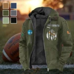 The Miami Spirit Flannel Hoodie, True Fan Hooded Flannel HVN1449MH - Green
