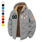 The Miami Spirit Winter Fleece Jacket, Cold Weather Hiking Fleece HVN1449MH - Grey