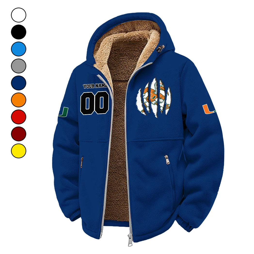 The Miami Spirit Winter Fleece Jacket, Cold Weather Hiking Fleece HVN1449MH - Navy