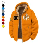 The Miami Spirit Winter Fleece Jacket, Cold Weather Hiking Fleece HVN1449MH - Orange
