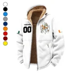 The Miami Spirit Winter Fleece Jacket, Cold Weather Hiking Fleece HVN1449MH - White