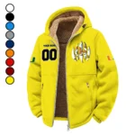 The Miami Spirit Winter Fleece Jacket, Cold Weather Hiking Fleece HVN1449MH - Yellow