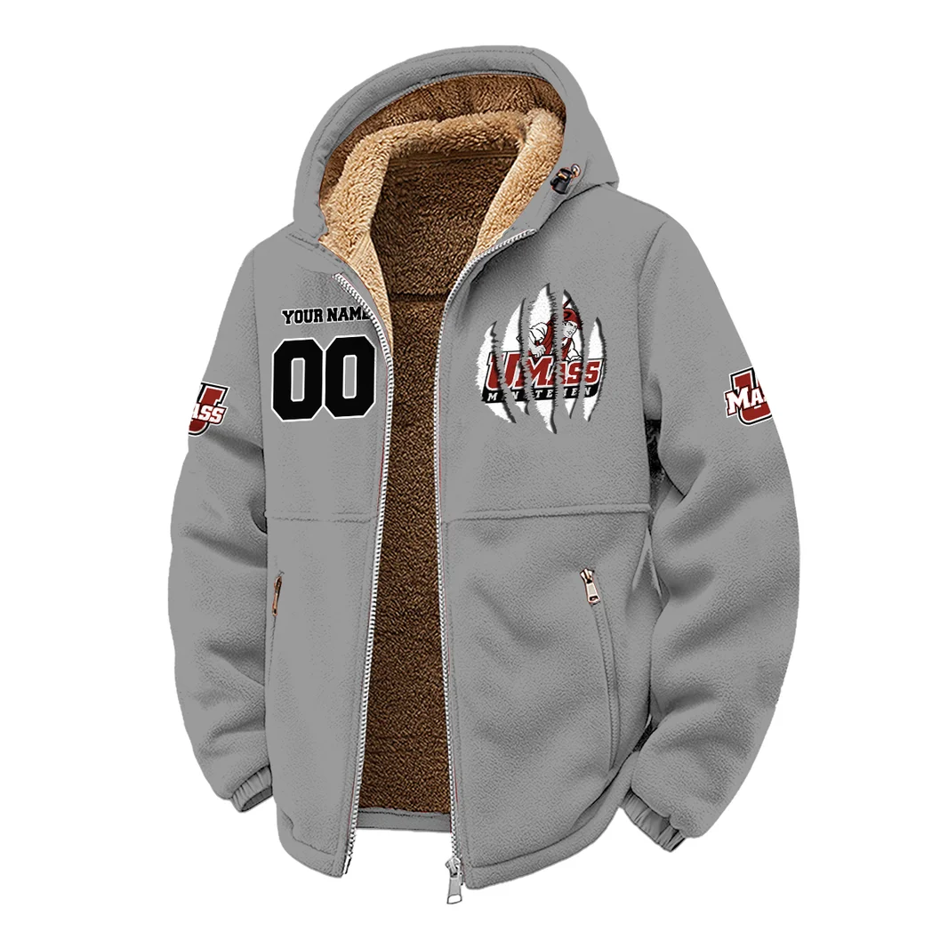 The Minutemen Winter Fleece Jacket, Cross-Training Thermal Zip HVN1449MM - Grey - Image 2