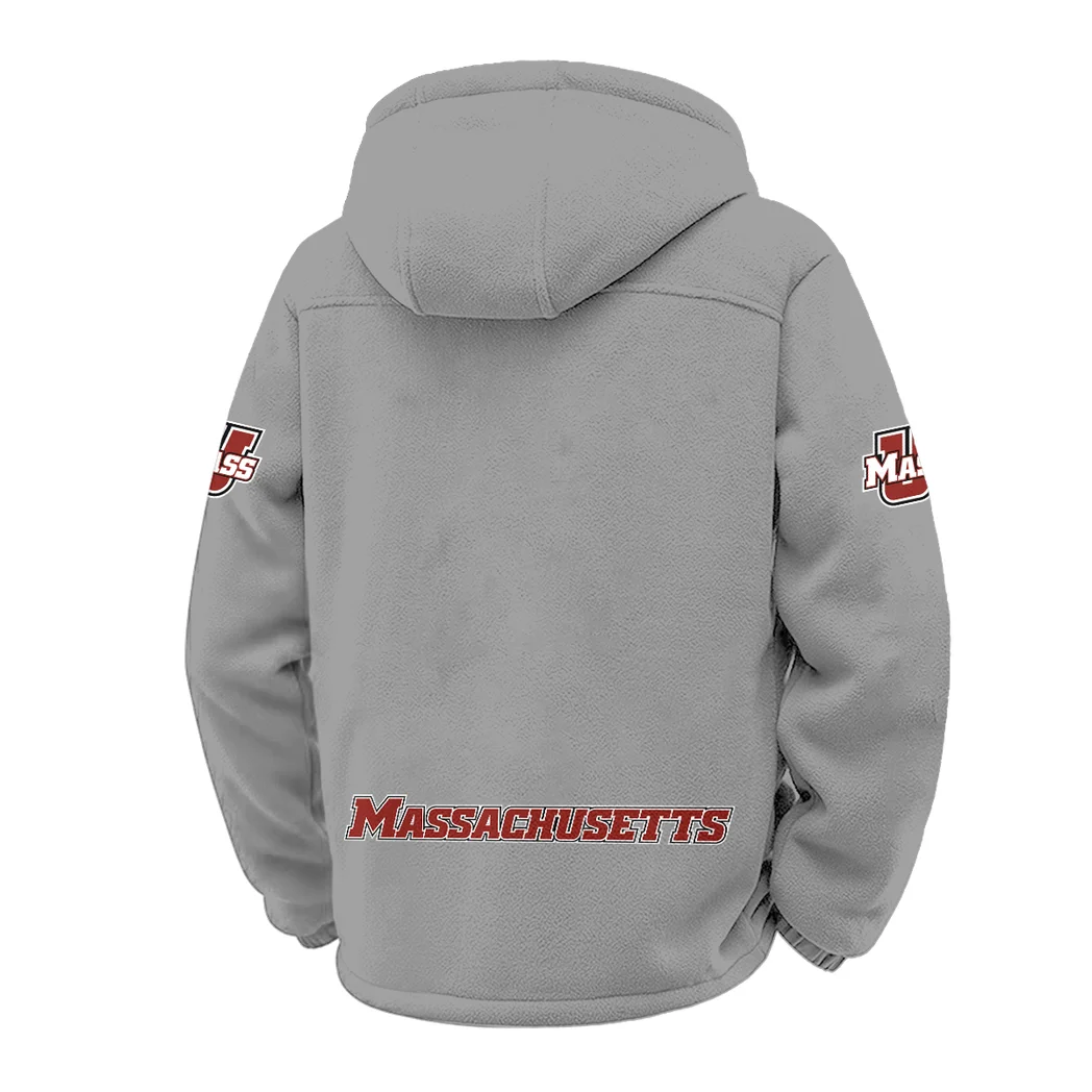 The Minutemen Winter Fleece Jacket, Cross-Training Thermal Zip HVN1449MM - Grey - Image 3