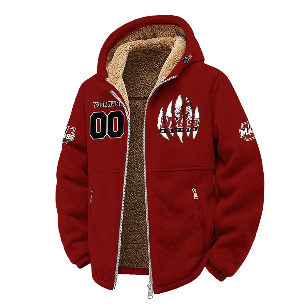 The Minutemen Winter Fleece Jacket, Cross-Training Thermal Zip HVN1449MM - Wine - Image 2