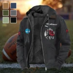 The Miami Elite Flannel Hoodie, Loyal Supporter Sport Hoodie HVN1449MO - Black