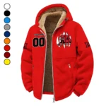 The Miami Elite Winter Fleece Jacket, Ski & Snowboard Mid-Layer HVN1449MO - red