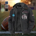 The MSU Pride Flannel Hoodie, Fan Pride Hooded Flannel HVN1449MS - Black