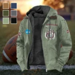 The MSU Pride Flannel Hoodie, Fan Pride Hooded Flannel HVN1449MS - Light Green