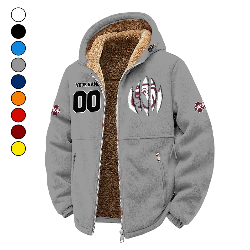 The MSU Pride Winter Fleece Jacket, Winter Endurance Jacket HVN1449MS - Grey
