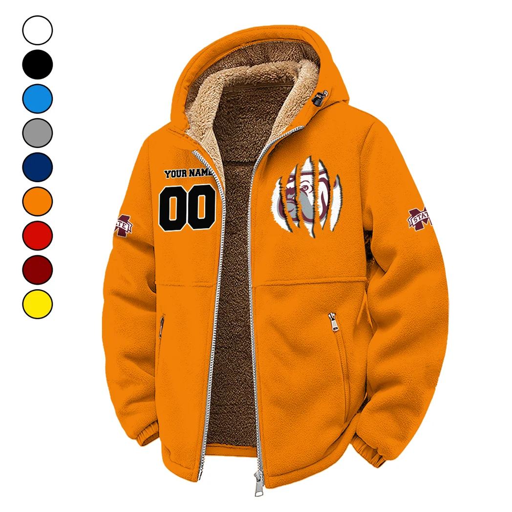 The MSU Pride Winter Fleece Jacket, Winter Endurance Jacket HVN1449MS - Orange