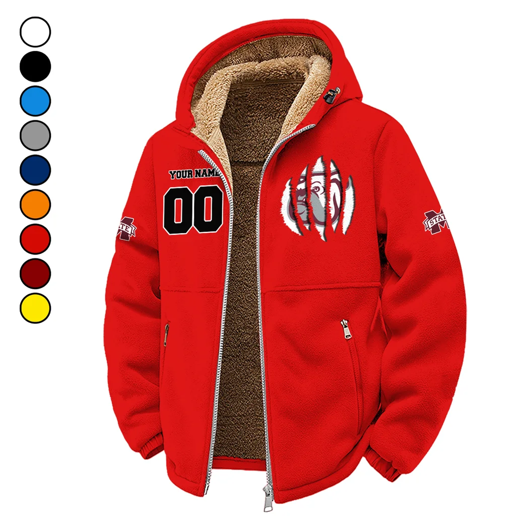 The MSU Pride Winter Fleece Jacket, Winter Endurance Jacket HVN1449MS - red