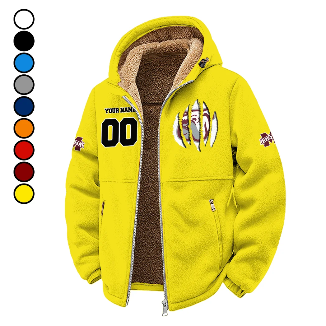 The MSU Pride Winter Fleece Jacket, Winter Endurance Jacket HVN1449MS - Yellow